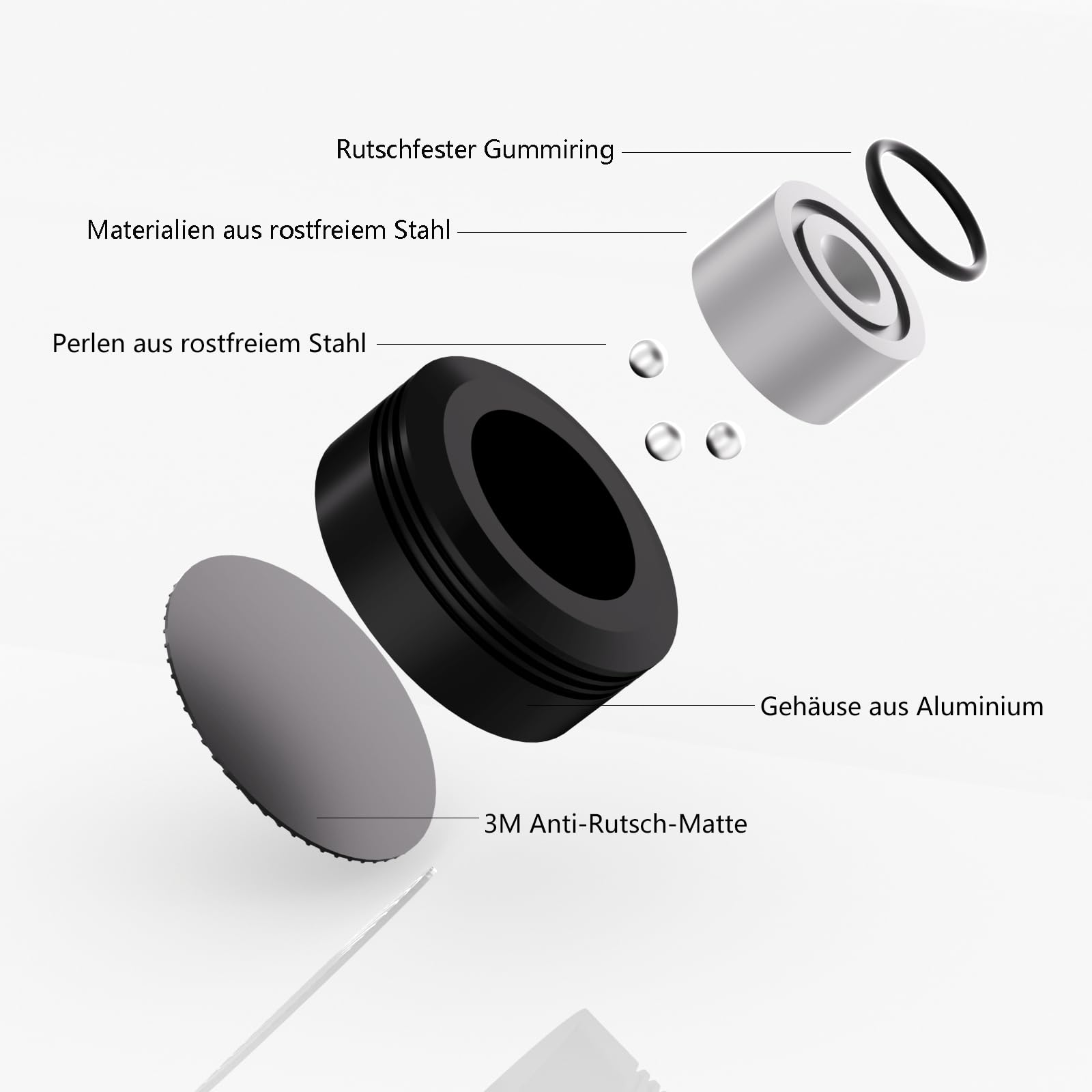 Pies de aislamiento de 50 mm x 20 mm, almohadillas antideslizantes y antivibraciones, adecuados para puntas de altavoz, soporte para altavoces, 4 unidades