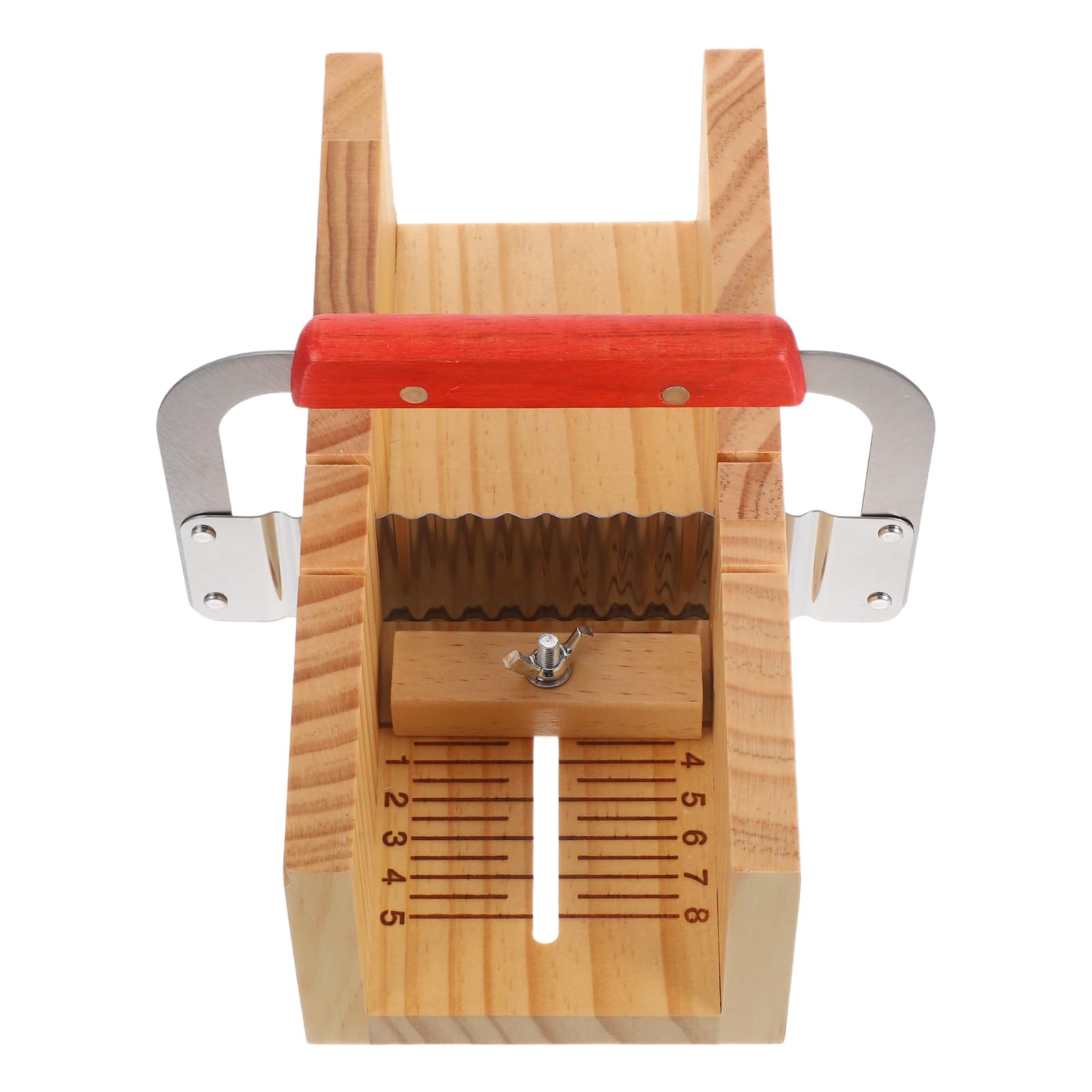 Gatuida Socle Bois pour Coupe-savon Lame Ondulée Inoxydable Outil de Découpe de Savon Rabot à Biseauter Adapté à Différentes Épaisseurs pour Fabrication Artisanale de Savon