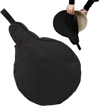600D Oxford Cloth Cast Iron Skillet Bag Camping Bag Cast Iron Skillet Bag Pouch Camping Skillet Pan Cookware Storage Bag with Handle for Camping Outdoors Cooking Utensils