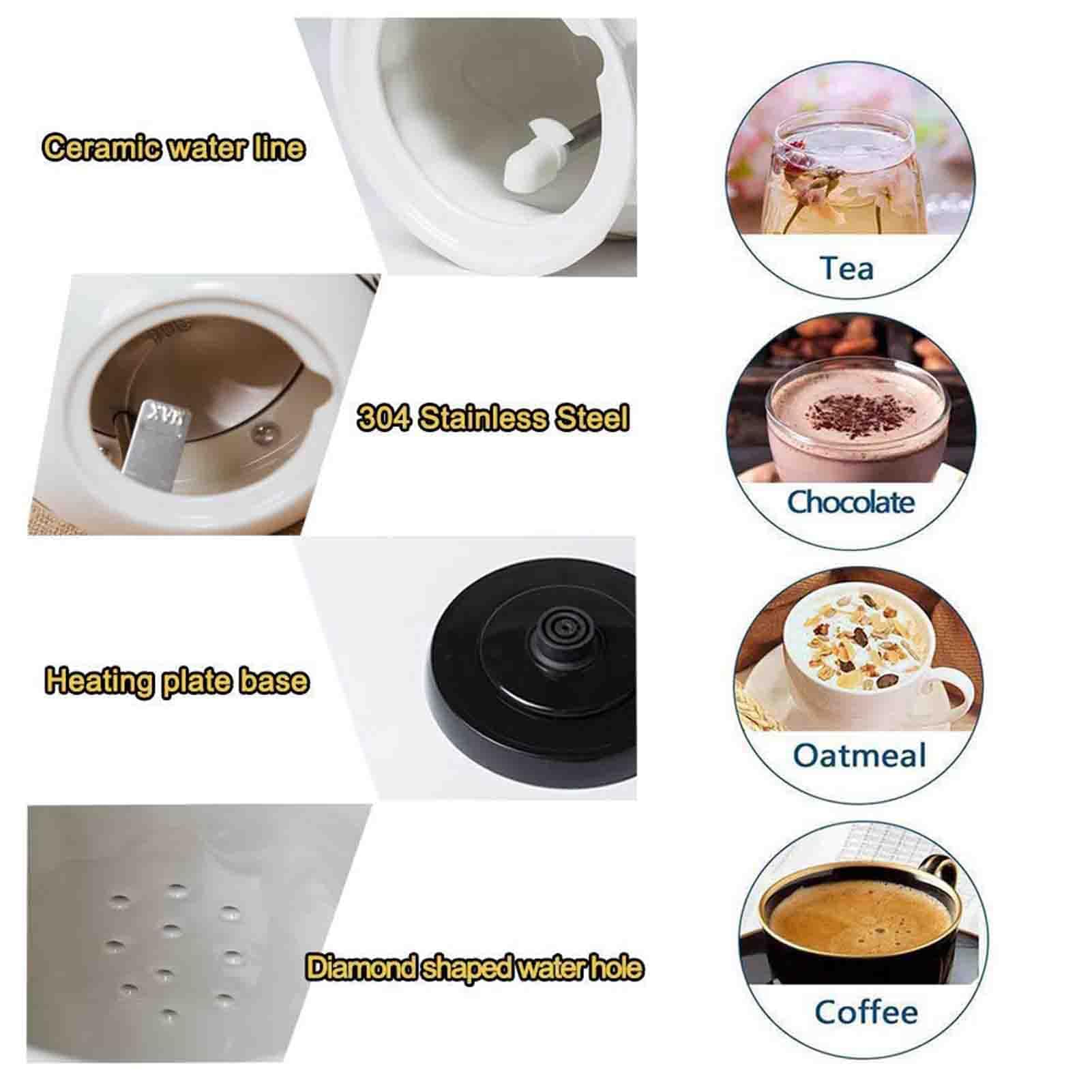 Ceramiczny czajnik elektryczny, bezprzewodowy, 1,2 l, 1200 W