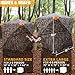 PPOLB Hunting Blind - 360° See Through Ground Blind with Floor Mat, 3-5 Person Pop Up Hunting Blind, Ground Blind for Deer & Turkey Hunting, 70