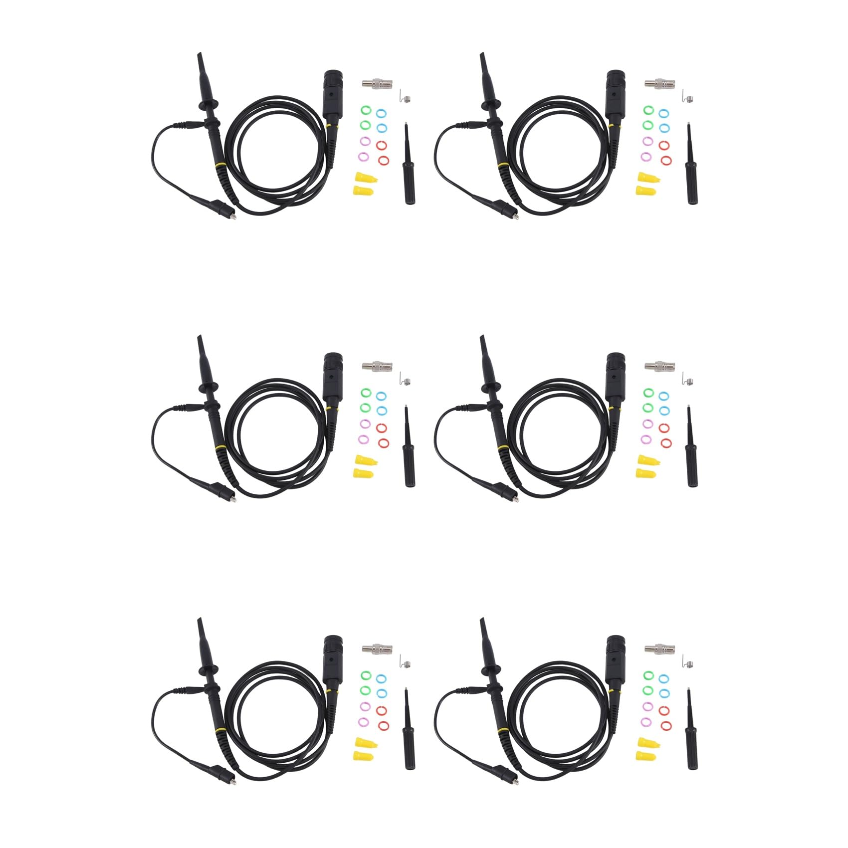 Mcnhbdgg 6X P6500B 500MHz Oscilloscope Probe 10X 300V High Test Probe 120cm for Tektronix Oscilloscope