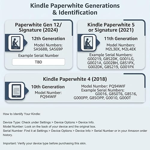 Miniatura 6 de Skin estético vintage para Kindle | Calcomanías de vinilo para lectura de Kindle E Book | Lindas calcomanías de libros para mujeres y adultos