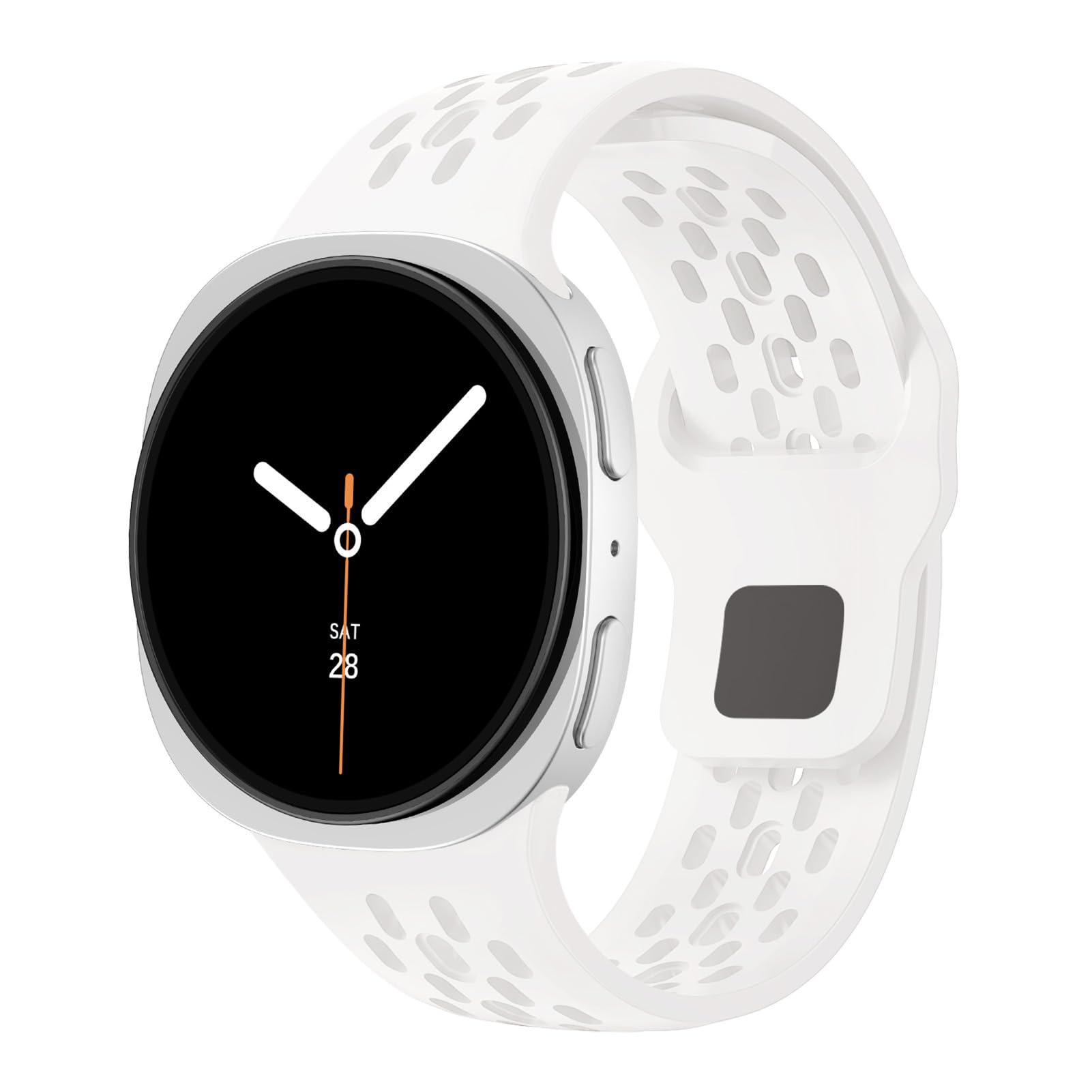 Silikon Sportarmband für Samsung Galaxy Watch 9 8 40mm 44mm/8 Classic 46mm | Weiches,Wasserdicht,Atmungsaktiv,Silikon Armbänder Ersatzarmband für Galaxy Watch 9 8,Watch 8 Classic Armband Damen Herren