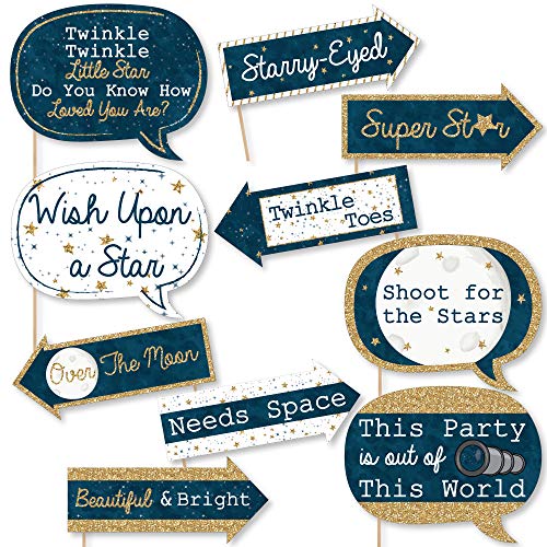Funny Twinkle Twinkle Little Star - Baby Shower or Birthday Party Photo Booth Props Kit - 10 Piece - //coolthings.us