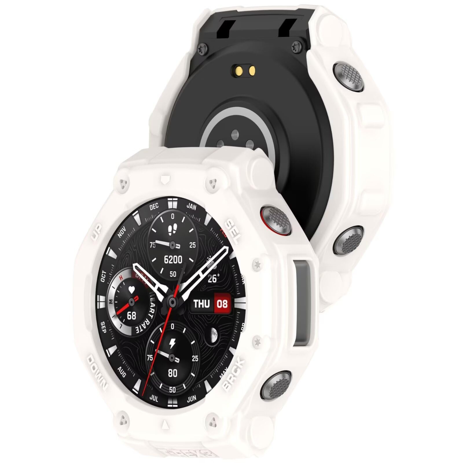 Custodia Protettiva In TPU Morbido Per Amazfit T-Rex 3 Pro 48mm – Antigraffio, Copertura Totale, Accesso A Tutti I Pulsanti, Colore Nero