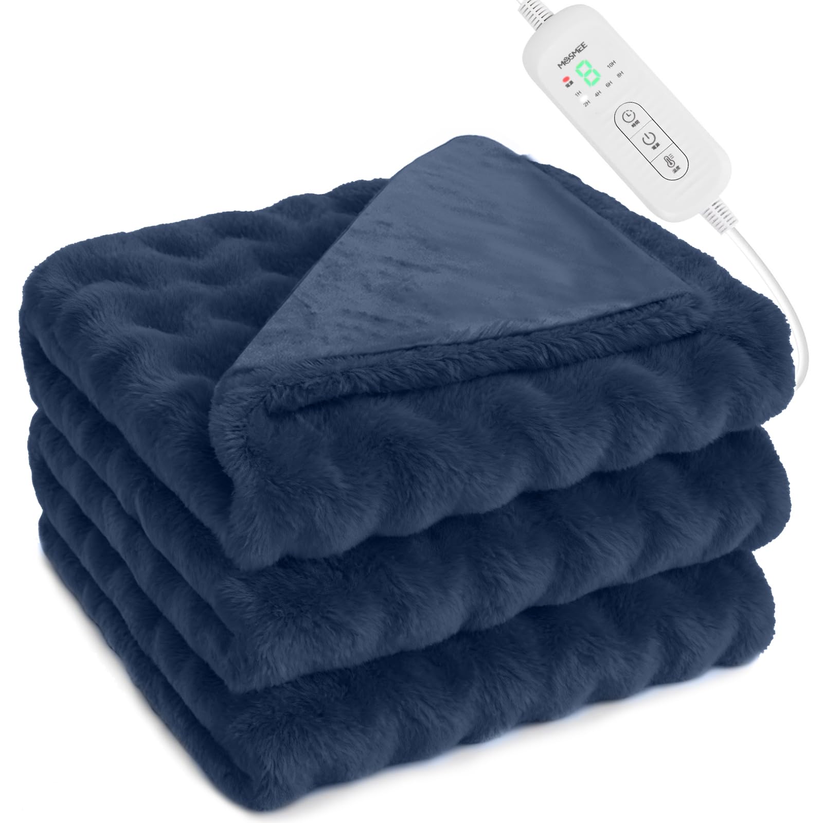 Amazon.co.jp : MOSMEE 電気毛布 【2025AI 自動温度調整+表面兎毛調+