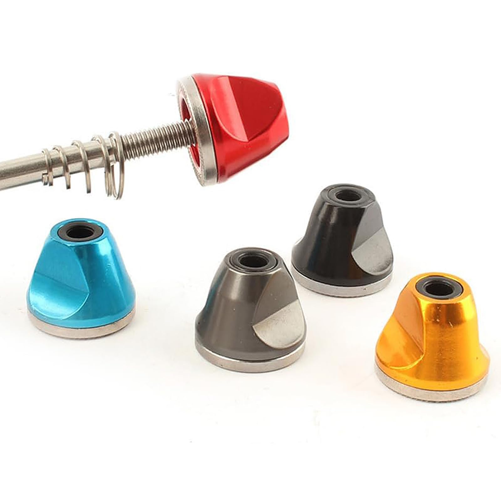 JYTDBCS 2Pcs Bicycle Quick Release Lever Nut Bike Wheel Hub Axle Nut Cycling Components for Mountain Bike
