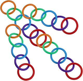 TEHAUX 100 Peças Anel Colorido De Folhas Soltas Anéis Fichários De Plástico Chaveiros Para Artesanato Chaveiro De Metal Artesanato Álbum De Fotos Anéis Fichários Anéis De Livro