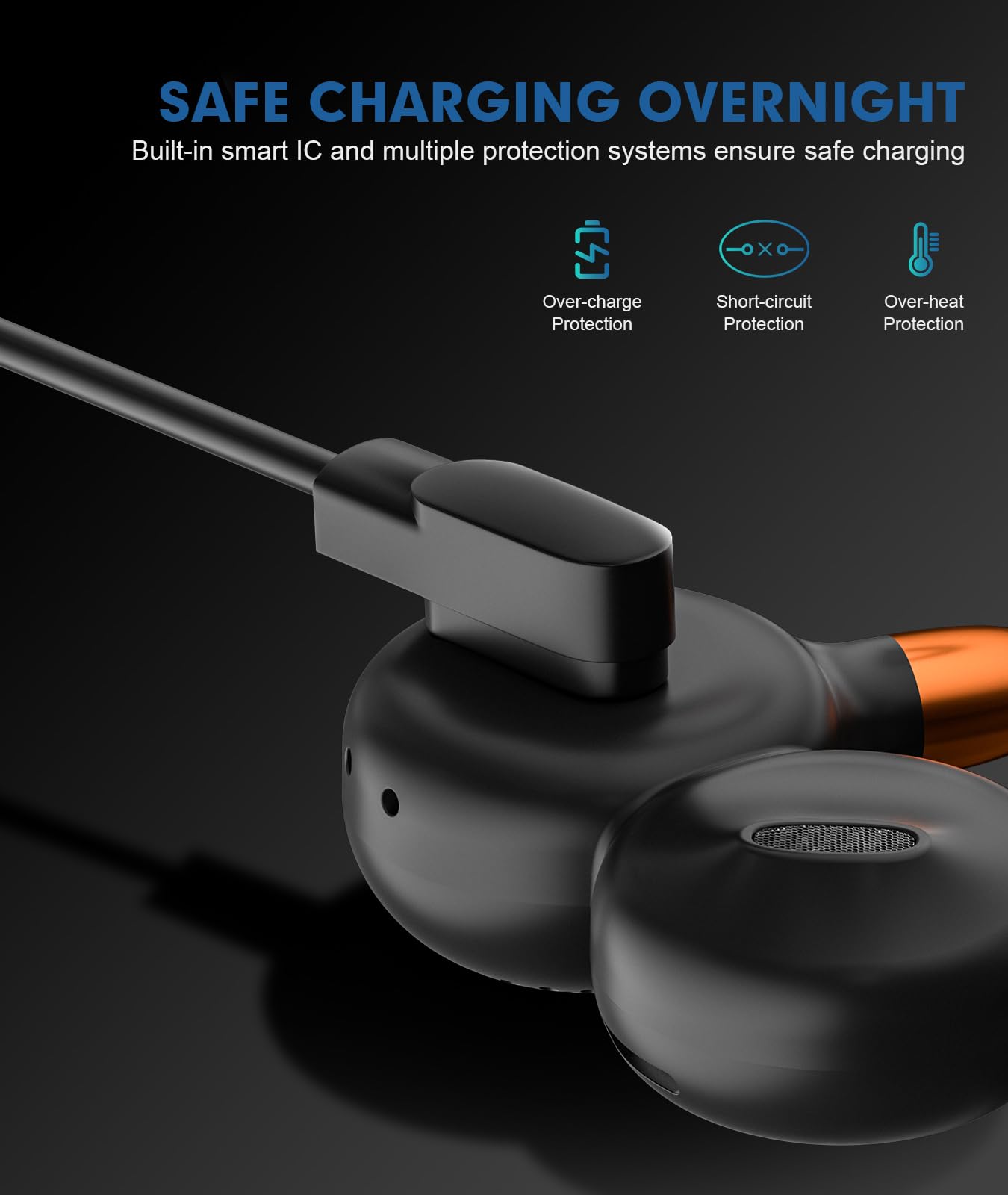 Amazon.com: Ortizan 2 Pack Magnetic Charging Cable, I10 Open Ear