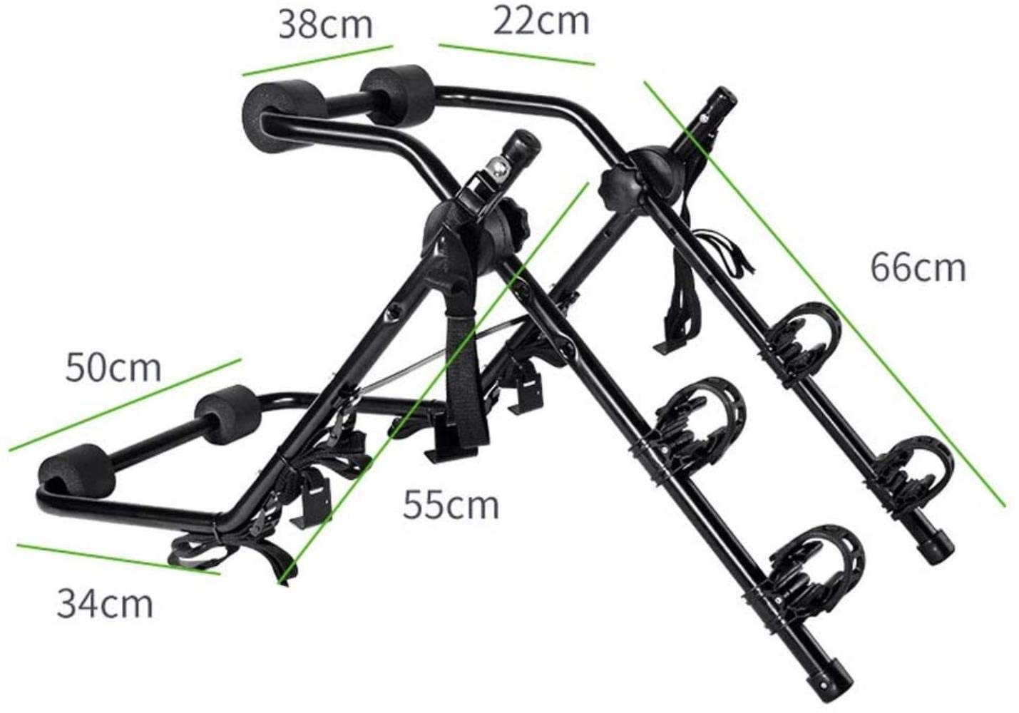 soportes para bicicletas 2 bicicletas for coche bicicleta Ciclo portador de soportes de adaptador universal HATCHBACK ESTATE Portabicicletas trasero del coche del bastidor trasero Montado univer