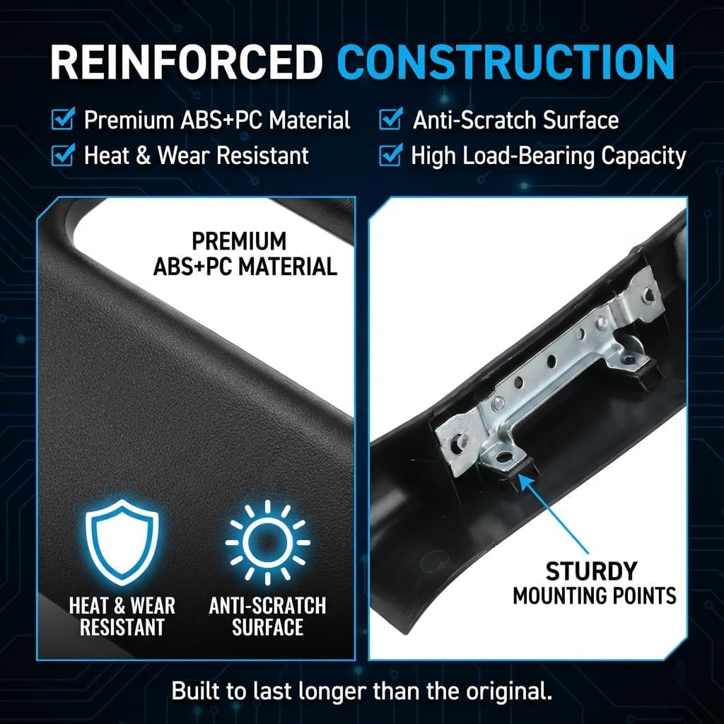 A-Pillar Grab Handle Left Driver Side Compatible with Ford F250 F350 F450 F550 Super Duty 2011-2016, Black Interior Trim Molding Replacement Replaces BC3Z-2503599-AB