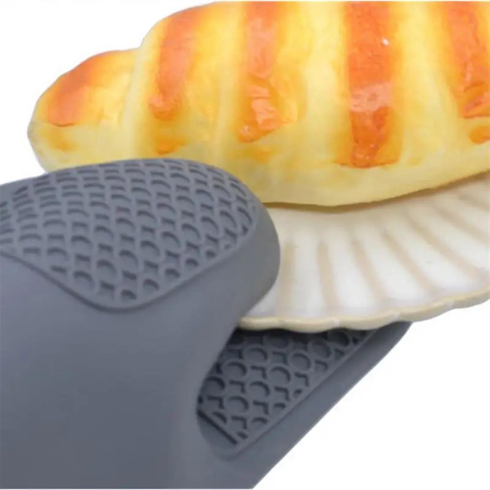 MRKU Guanti da Forno, Guanti da Cucina in Silicone con Isolamento Termico, Clip per Le Mani, antiscottatura, Spessi, Utensili Domestici