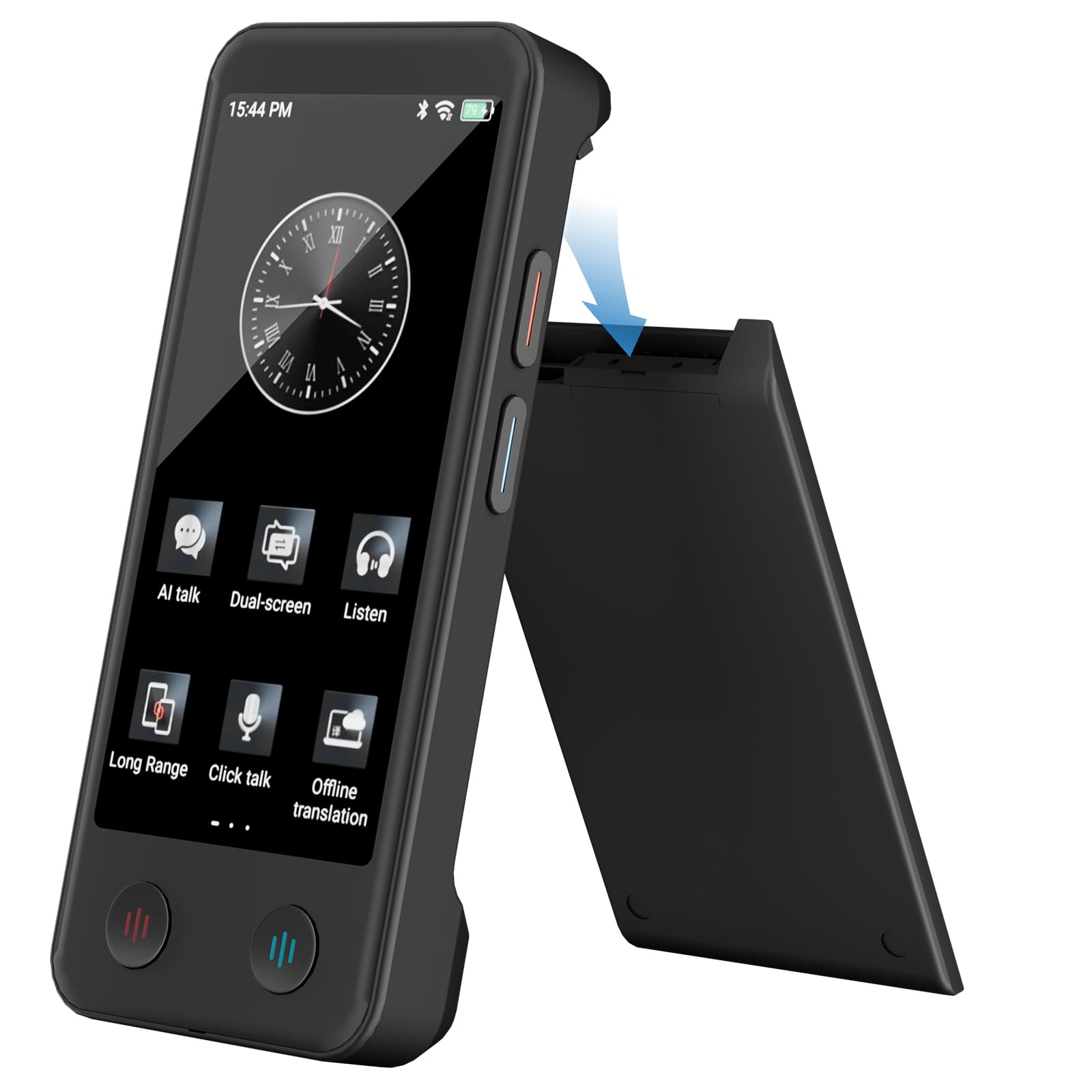 iTour D-PRO Language Translation Device, Bilingual Real-Time Dual Screen Translator Supports 139 Languages, Photo&Group Chat Translation, Portable AI Voice Translator for Business Learning Travel