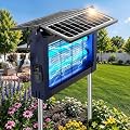 Upgraded Solar Bug Zapper Outdoor with Dual Panels, 4500V Cordless Rechargeable Fly Insect Killer Waterproof Electric Mosquitoes Zapper for Patio Garden Backyard RV Camping Pond