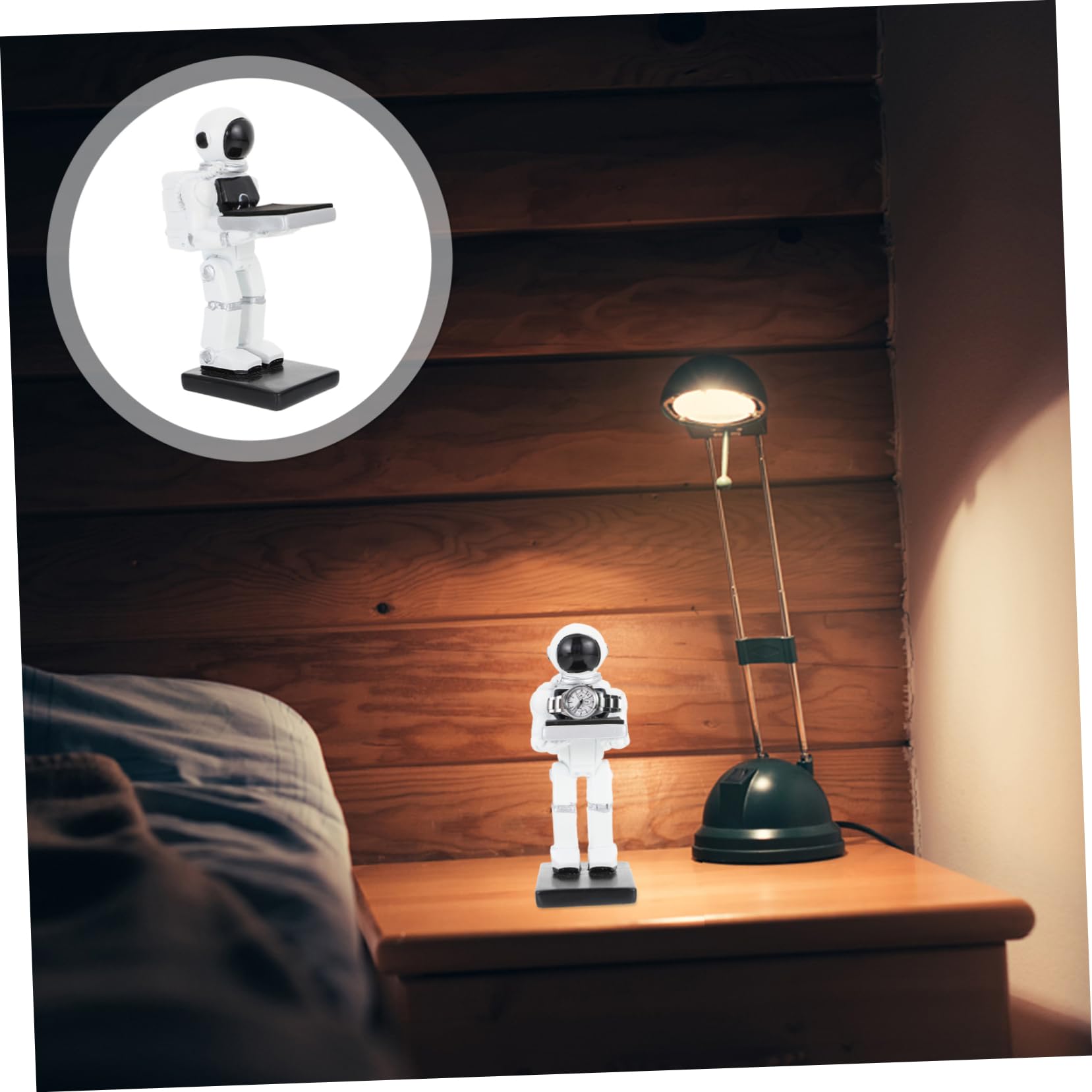 Supporto Per Orologio in Resina Da 2 Pezzi Per Gioielli Da Astronauta Base Compatta Per Esposizione Di Orologi Base Stabile Per Orologi