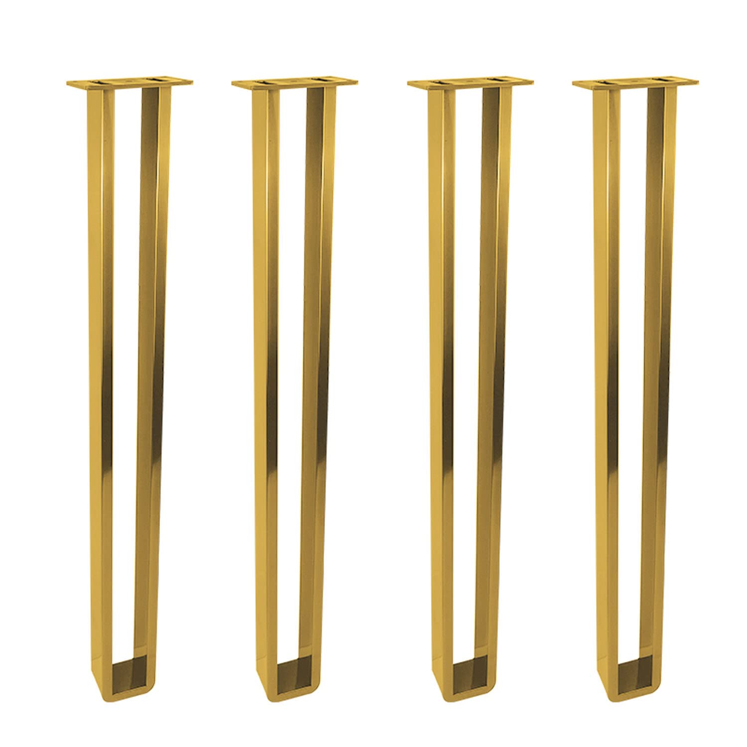 GHHVFEC Heavy-Duty Stainless Steel Table Legs - Metal Furniture Feet for Sofa, Wardrobe, Cabinet, Chair, Bed, Nightstand Replacement with Screws
