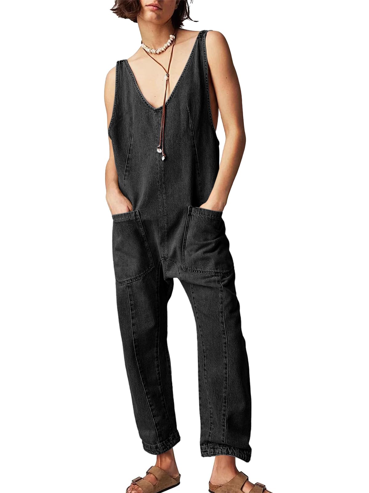 PLNOTME Women's Denim Jumpsuits