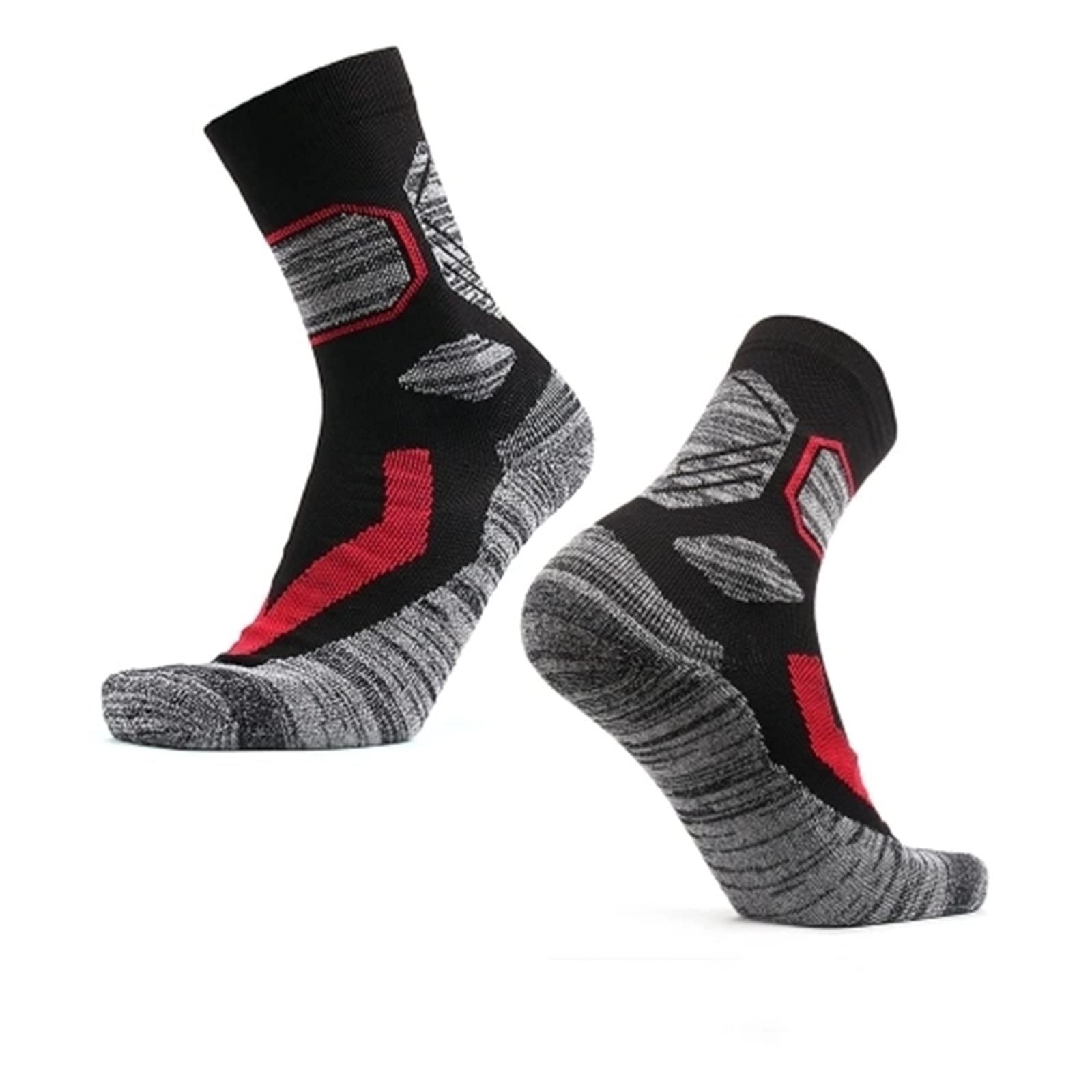 Chaussettes de Ski Chaussettes rembourrées de sport for basket-ball, football, ski, cyclisme, chaussettes athlétiques pour Hommes Femmes