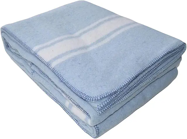 Manta para Yoga y Meditación Algodón Mezcla 140x200 cm - Azul