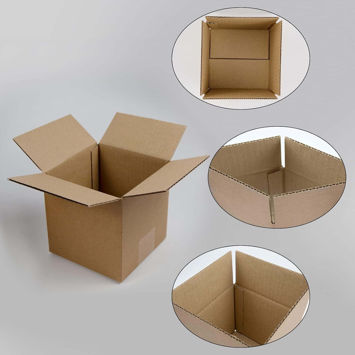 SUNLPH Shipping Boxes 5x5x5 Inches Small Corrugated Cardboard Boxes, 25 Pack image 3