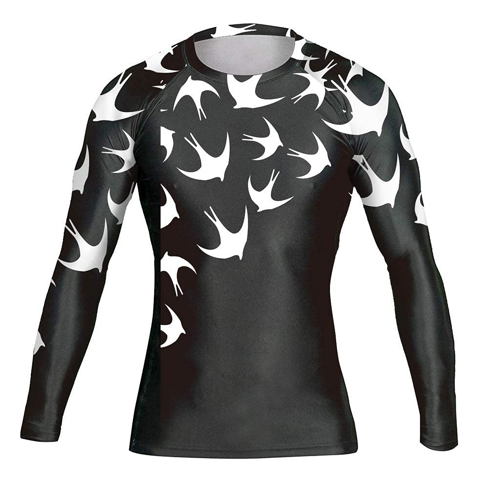 CHOO Men's Bat Gorilla Grappling Activewear Cool Dry Sports Compression Shirt,X-Large