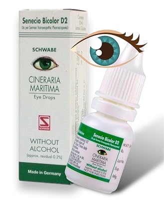 Dr Willmar Schwabe Germany Cineraria Maritima Without Alcohol Eye Drop (10ml X 1 BOTTLE)