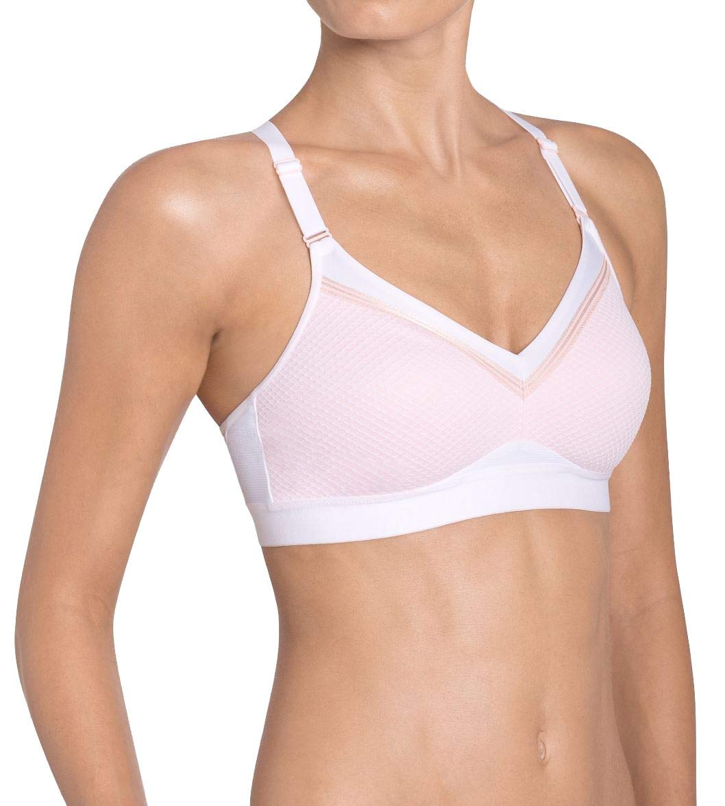 Triumph Free Motion Non-Underwired Sports Bra White