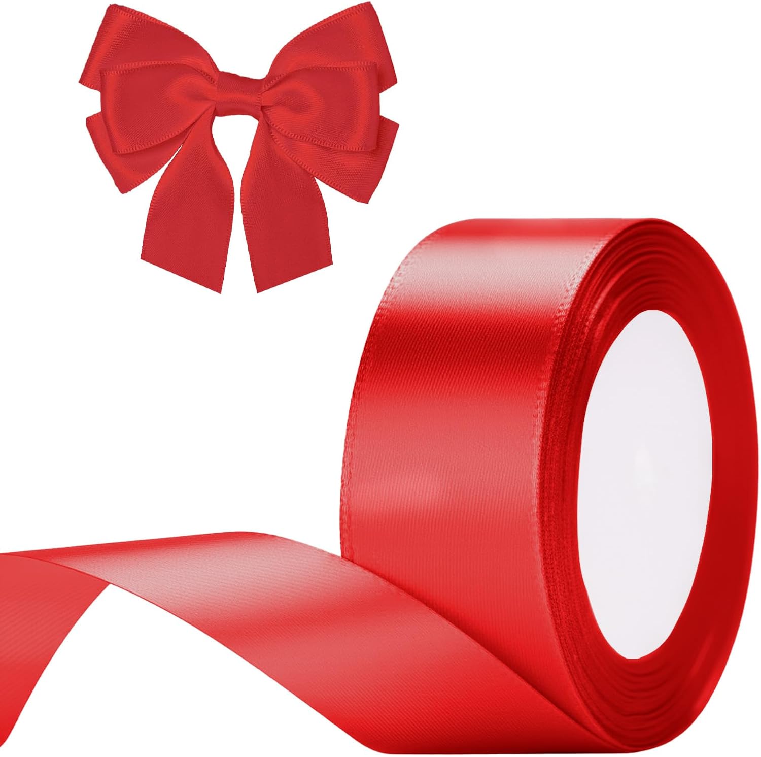 G2PLUS Satinband Rot⁢ 40 mm x 22 m