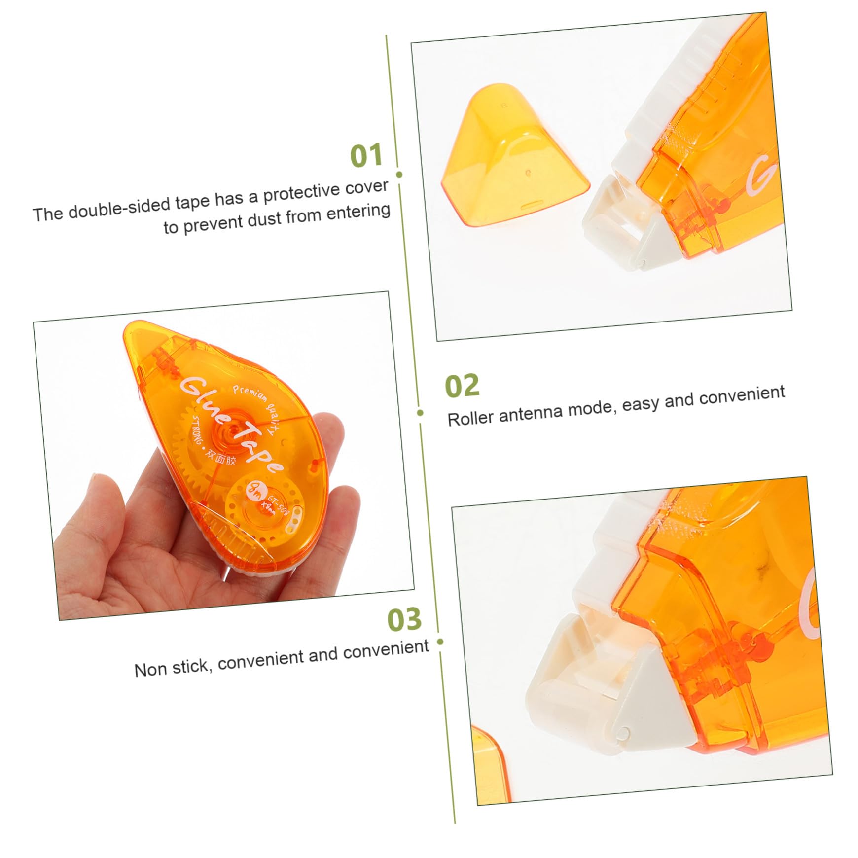 SHINEOFI 9stücke Doppelseitiges Klebeband Klare Selbstklebende Tapes Für Schule Büro Und Handwerk Stark Haftend Einfach Zuschneidbar Transparentes Design Für Vielseitige Anwendungen