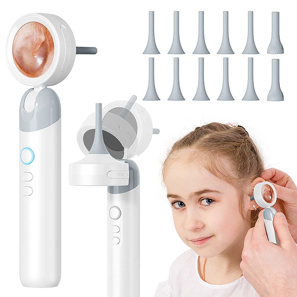 Mkitnvy Otoscopio, Pulisci Orecchie Con Telecamera, 1080P 3.5mm - Foto 8