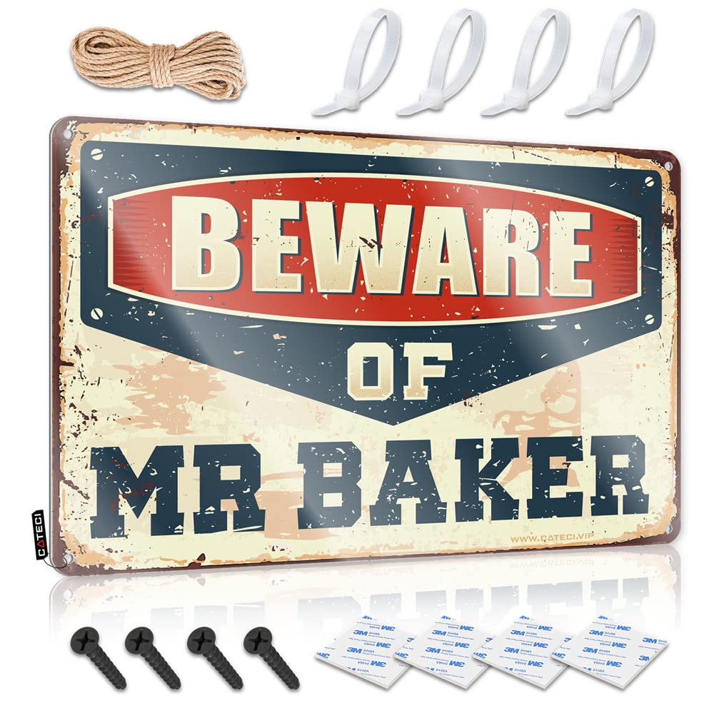 Fzfn Colour Vintage Wall Decor Pool Stuff Vintage Wall Decor | Beware Of Mr Baker Faded Haves For Classroom Home Decoration(30X40cm)