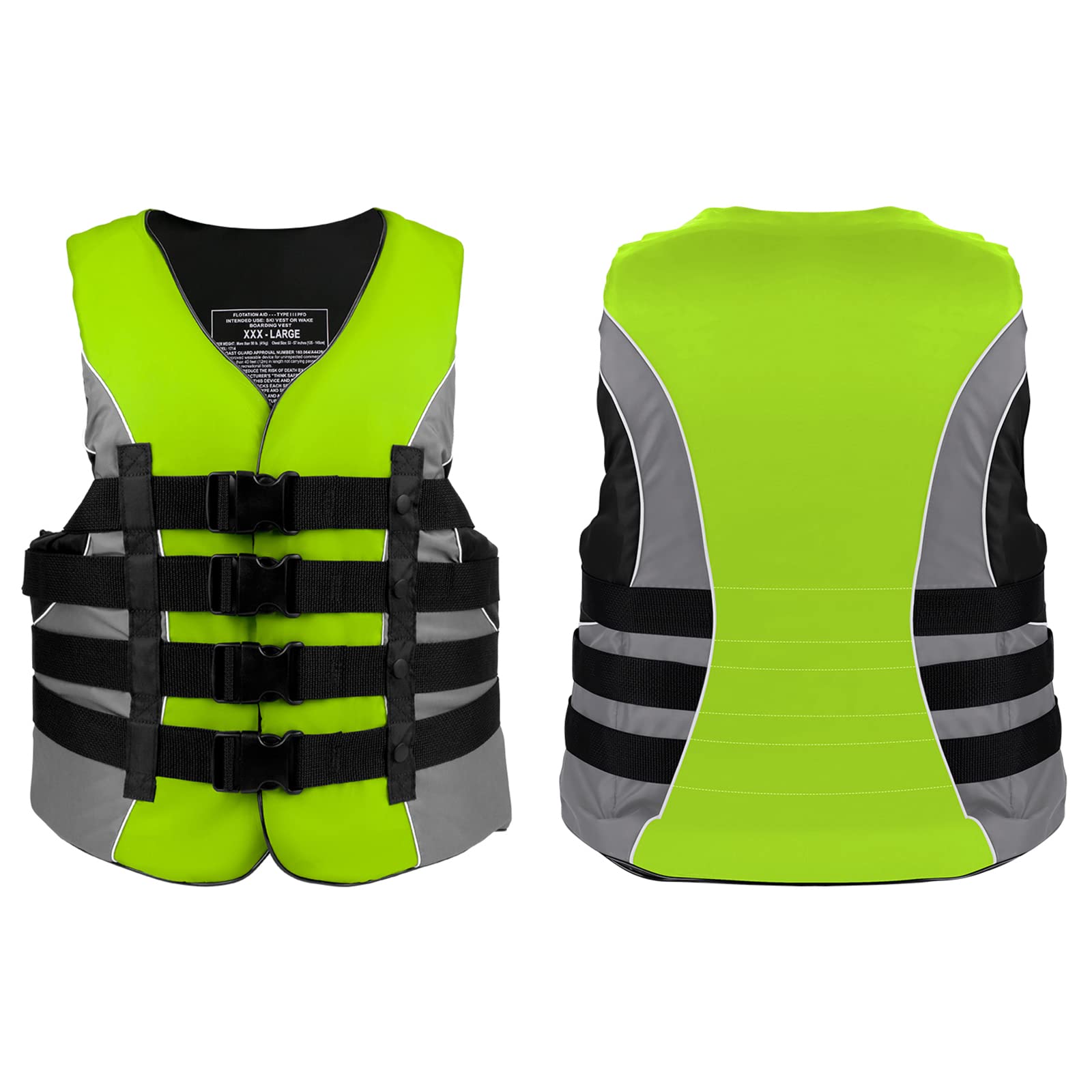 XGEAR Adult USCG Life Jacket Water Sports Life Vest