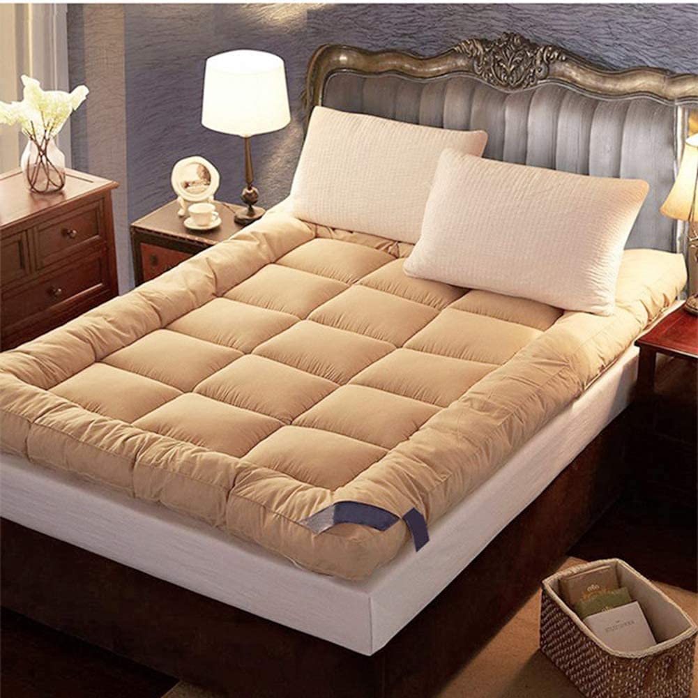ZJWAI Folding Tatami Mat Floor Mattress Twin Mattress Thicken Mattress Topper No-Slip Ultra Soft Futon Sleeping Pad Foldable Tatami Bed