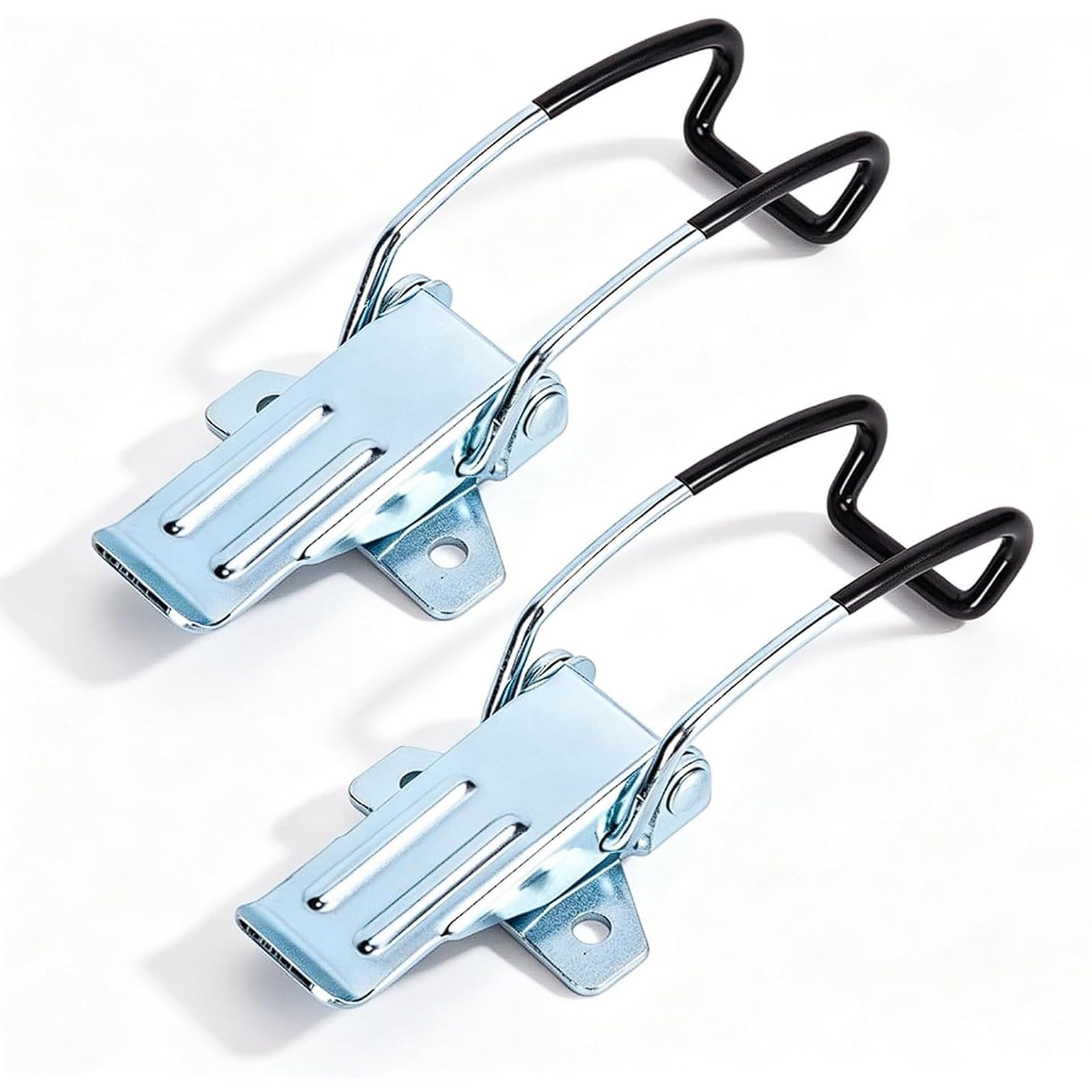 2Pcs Zinc Plated Iron Latch Fasten Buckle Lock, Adjustable Pull Hasp Toggle Clamp for Industrial Vacuum Cleaner Toolbox