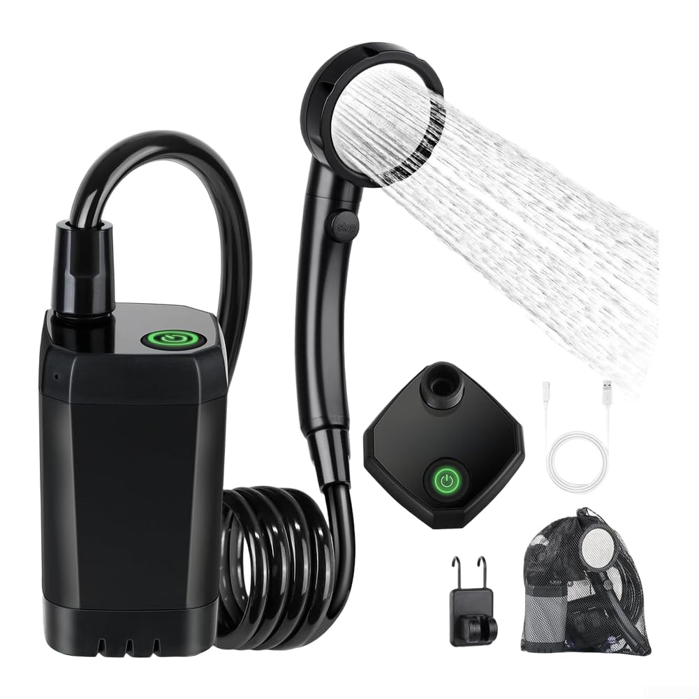 Ducha Solar Camping ABS Plástico Recargable USB