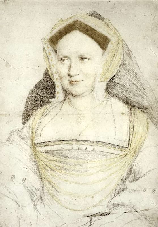Impression Tableaux Portrait de Lady Mary Holbein pour Décoration de Bureau Chic