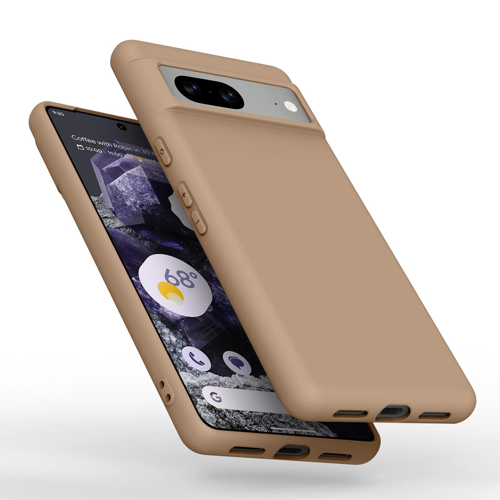 Meliya Back Cover Case Only Compatible for Google Pixel 8, Silicone Case Cover Rugged Flexible Durable Anti-Slip Protection Shockproof, Full Body Protective Cover for Google Pixel 8 (Brown) (B0D4DTHC1Y) Amazon Price History, Amazon Price Tracker
