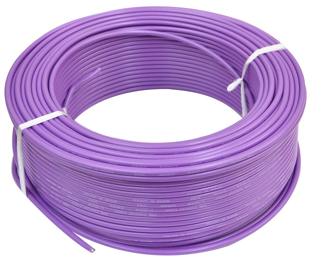 Amazon | CANARE (カナレ) 75Ω同軸ケーブル L3CFB 100m PURPLE