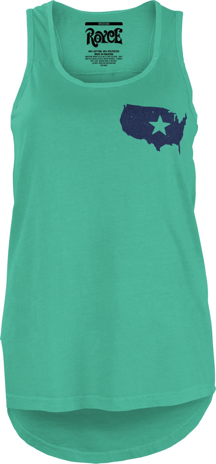 Royce ApparelOlympics Women's Land of The Free Short Sleeve N-Neck T-Shirt