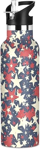 Miniatura 24 de Botella de agua colorida de dibujos animados de unicornios para niños con tapa de boquilla a prueba de fugas, doble pared aislada al vacío, a prueba