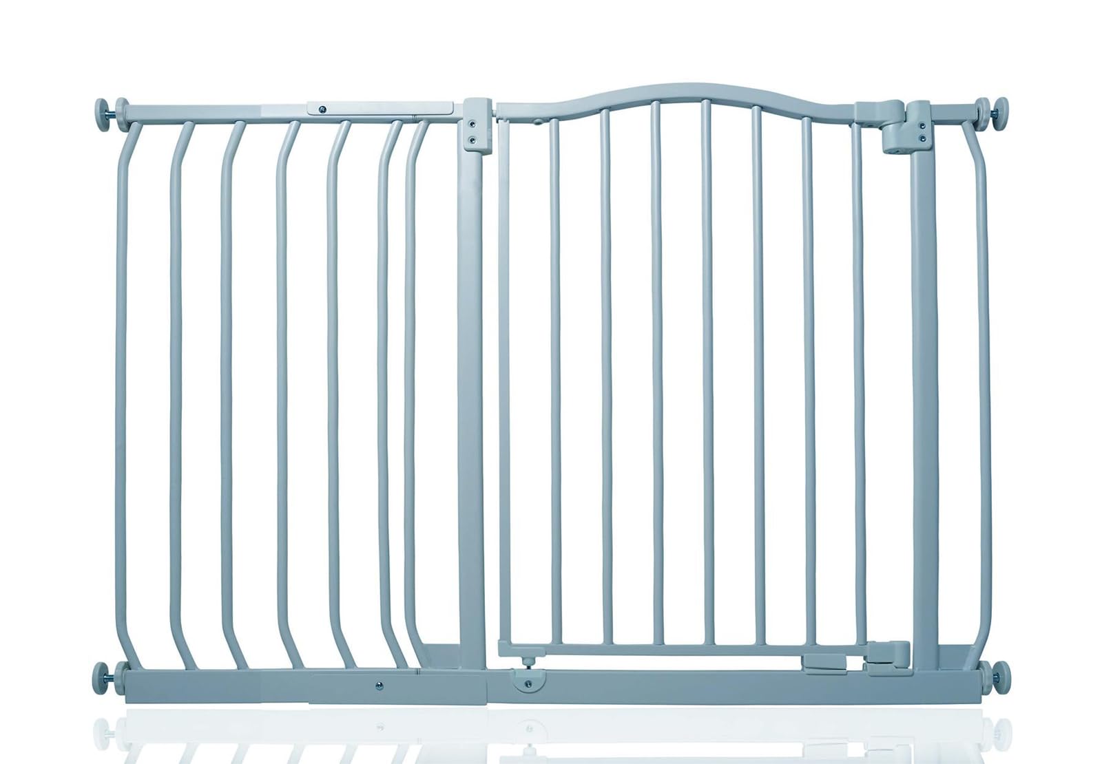 Safetots Curved Top Safety Gate, 71cm - 80cm, Matt White, Pressure Fit Stair Gate, Baby Gate for Doors Hallways and Spaces, Safety Barrier, Easy Installation — view 39