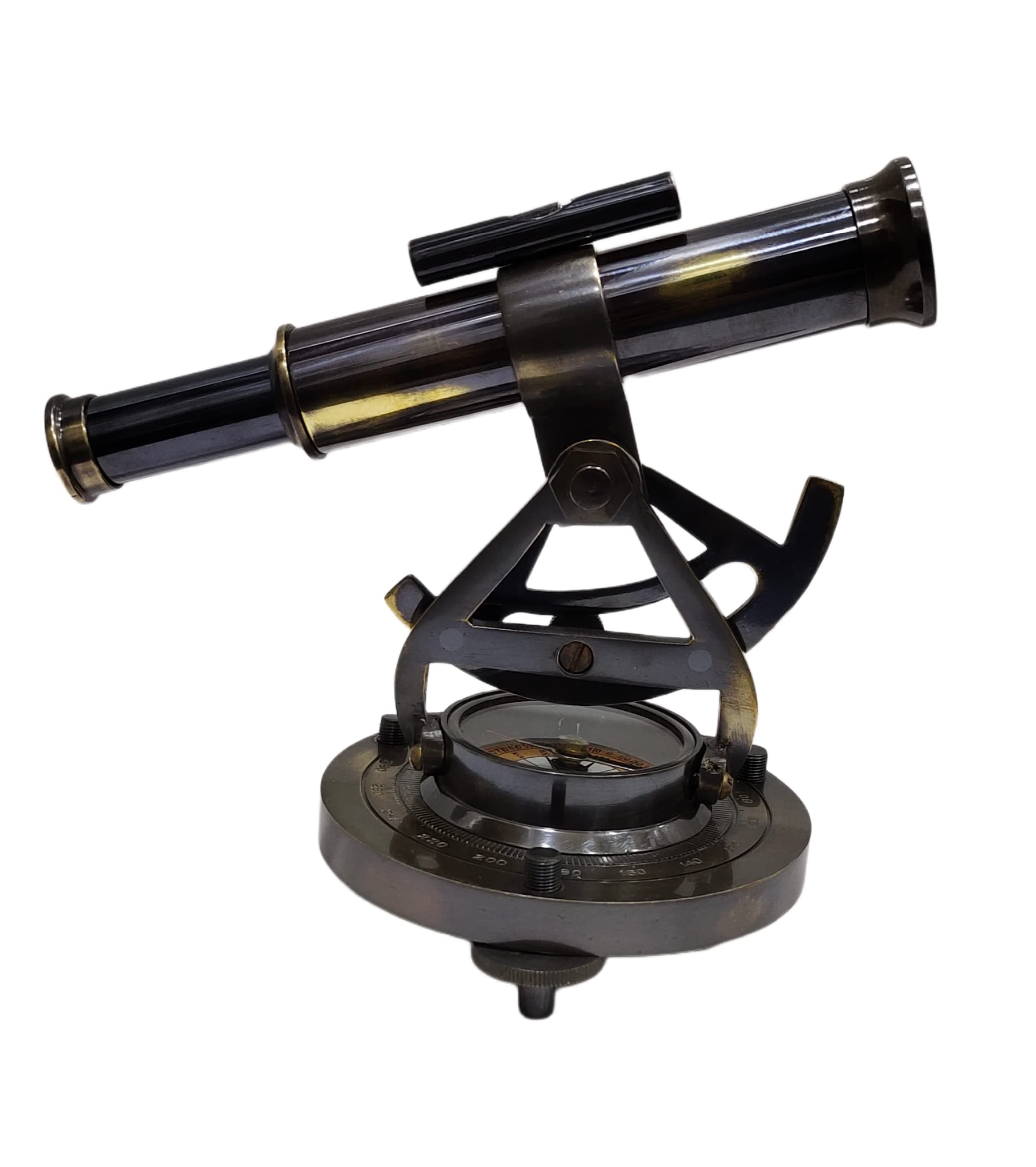Vintage Antique Design Surveyor Navigation Instrument Theodolite Alidade Telescope Compass Nautical Collectible