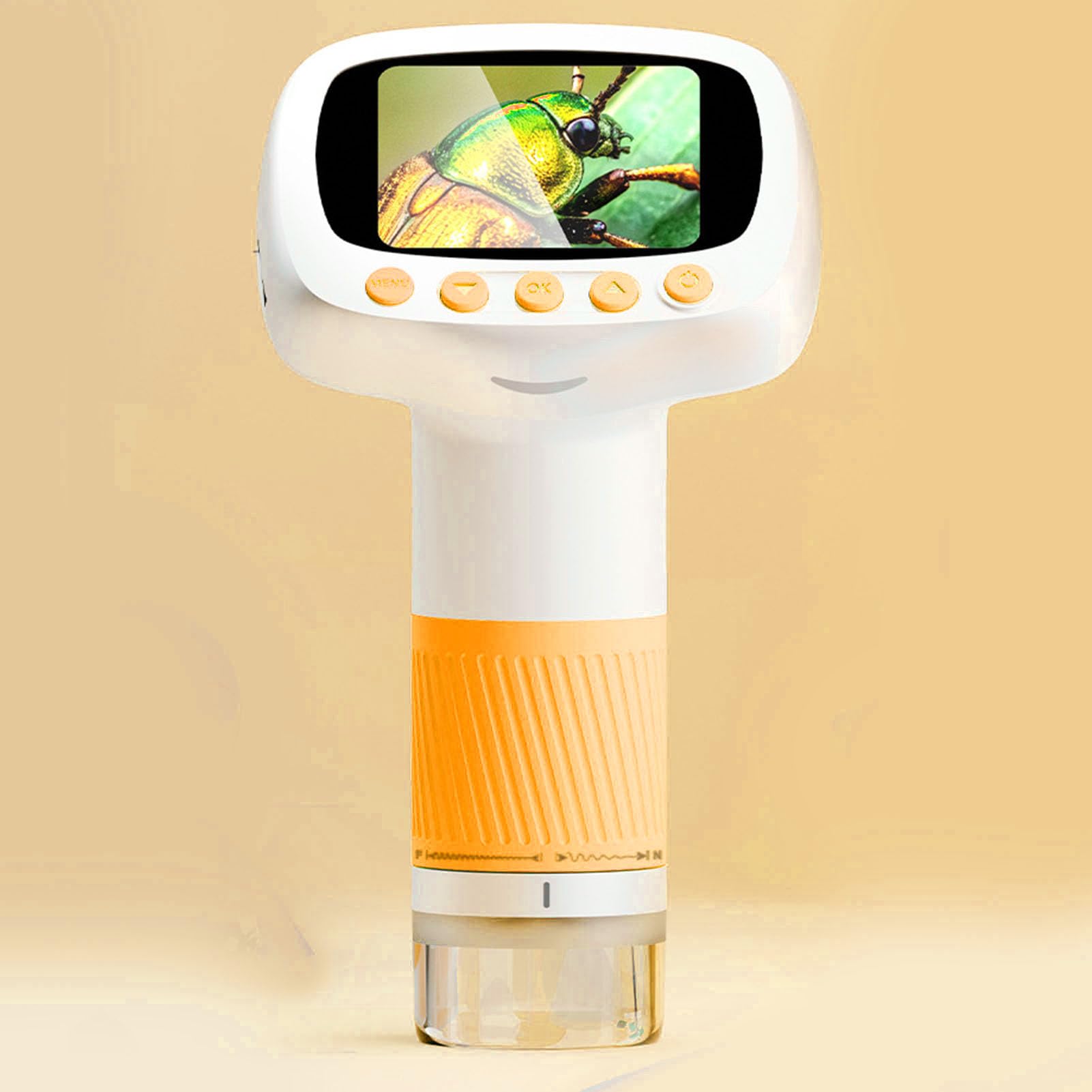 Microscopio digitale tascabile con schermo IPS da 2 pollici e 8 luci LED, ingrandimento da 50 a 1000 x, per insegnamento scientifico