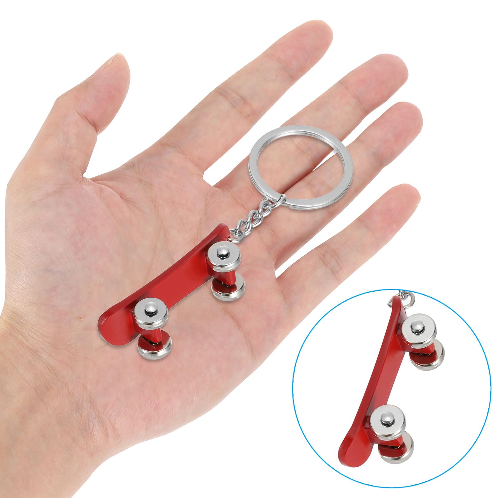 PATIKIL Skateboard Keychain - Image 4