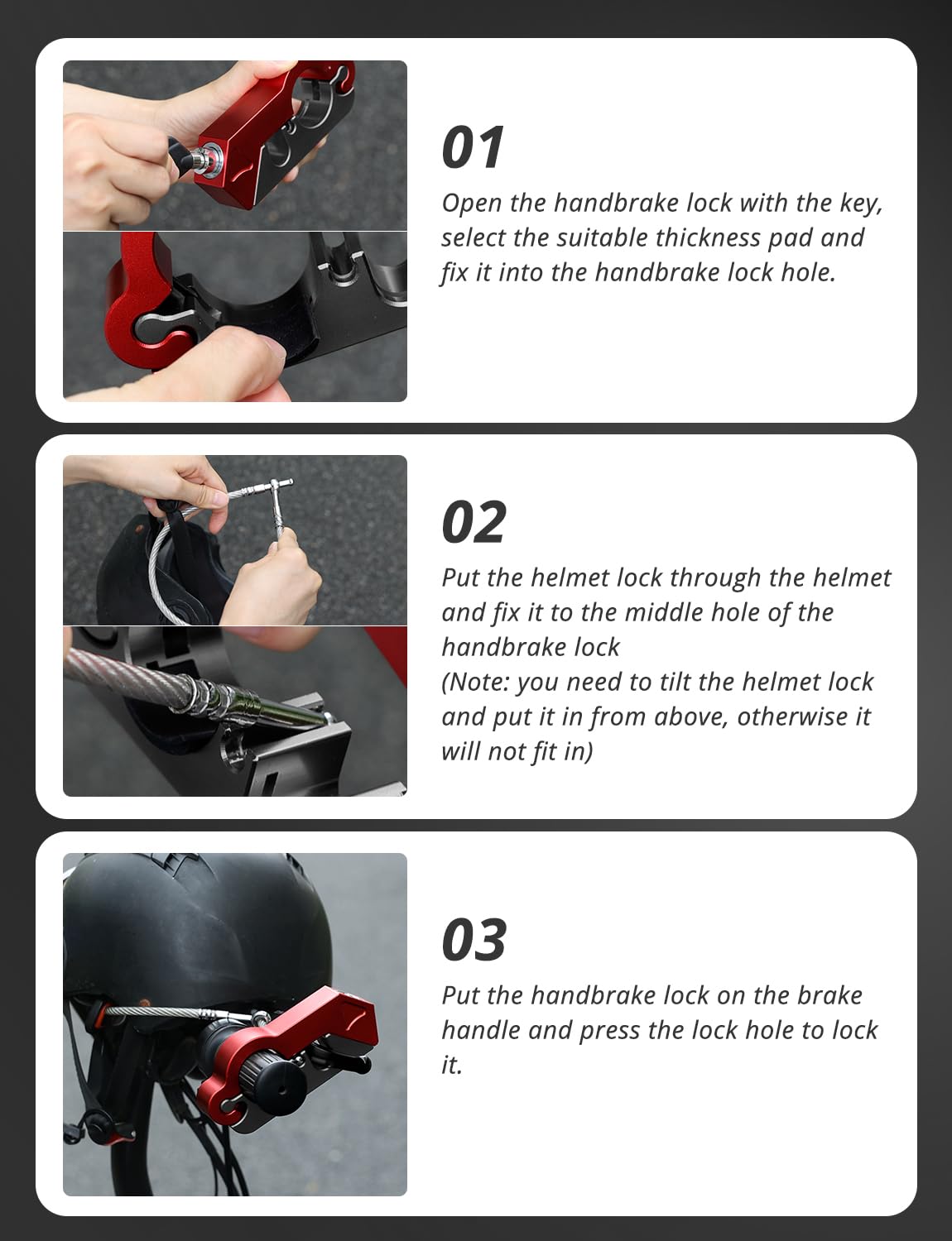 Heavy Duty Anti-Theft Helmet Lock - With Retractable Ble And Combination Head, Suitable For Motorcycle And Bicycle, Battery Free P 121069528 Heavy Duty Anti-Theft Helmet Lock - With Retractable Ble And Combination Head, Suitable For Motorcycle And Bicycle, Battery Free P 121069528