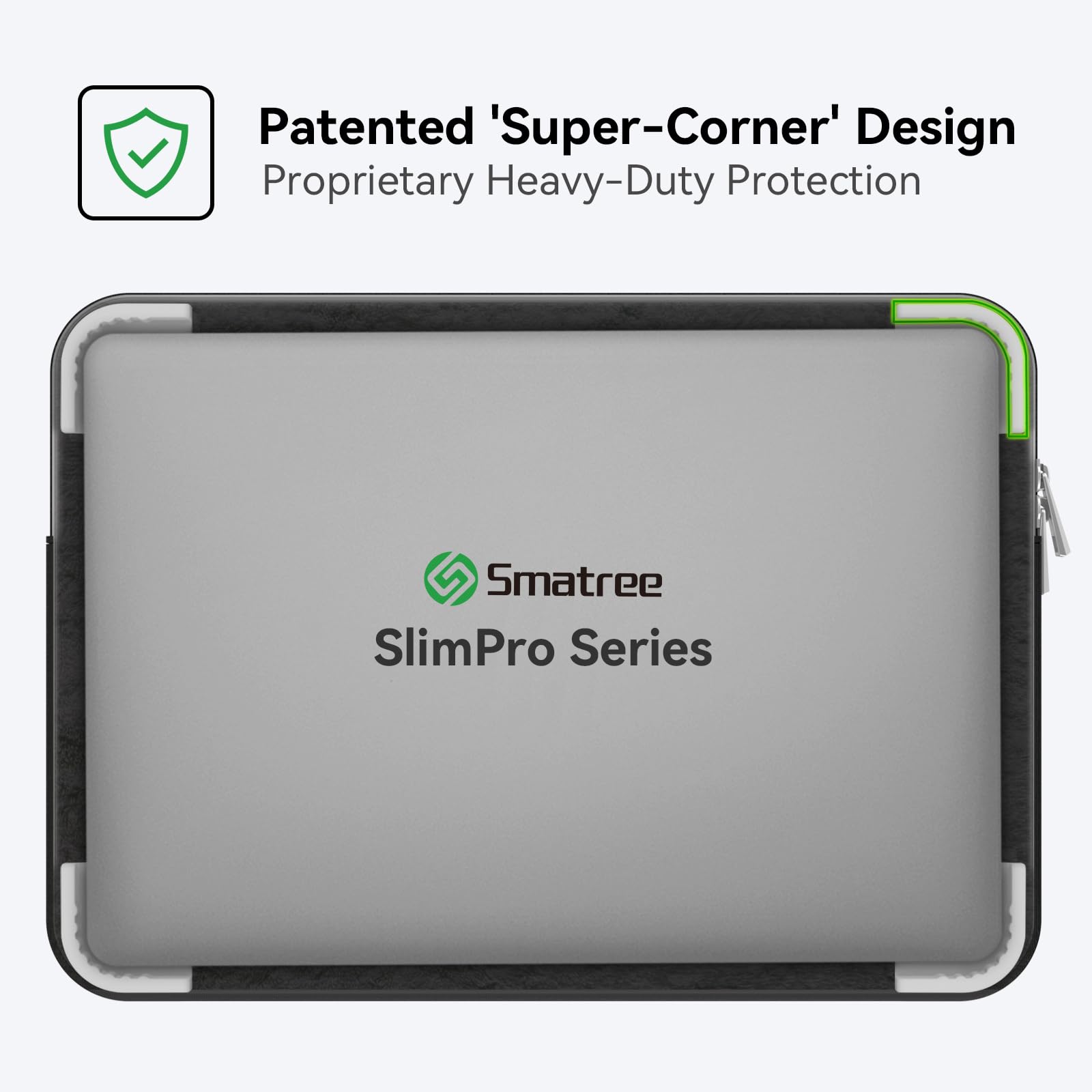 Smatree SlimPro - Funda para portátil ASUS Zenbook 13 OLED UX325 de 13.3 pulgadas, con bolsillo para accesorios de acceso rápido, diseño patentado de superesquinas (S431)