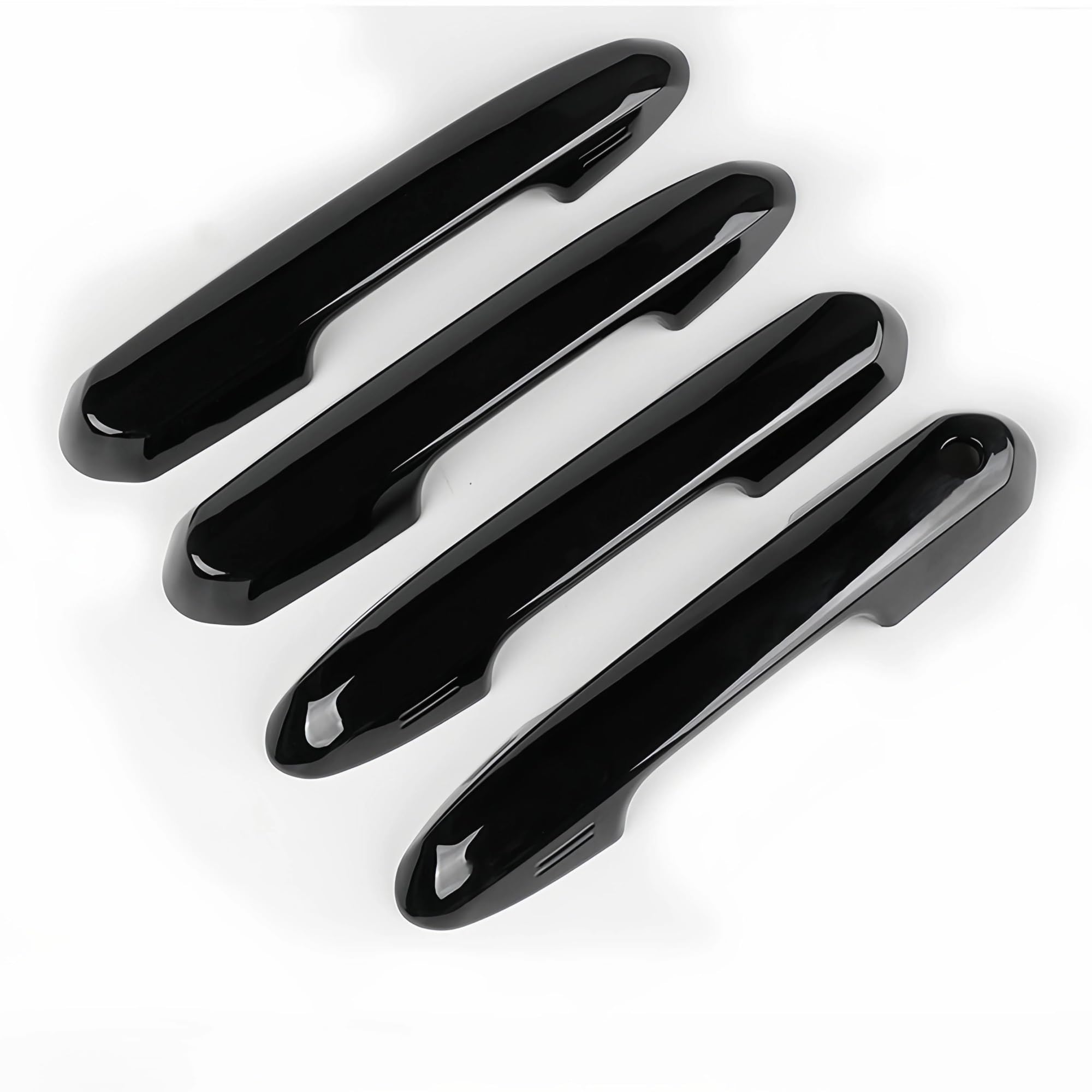 Slimes Style 1 Car Door Handle Cover For Highlander For Crown For Kluger For Rav4 For Wieland No Tape Required Full Coverage Abs(Style 1)