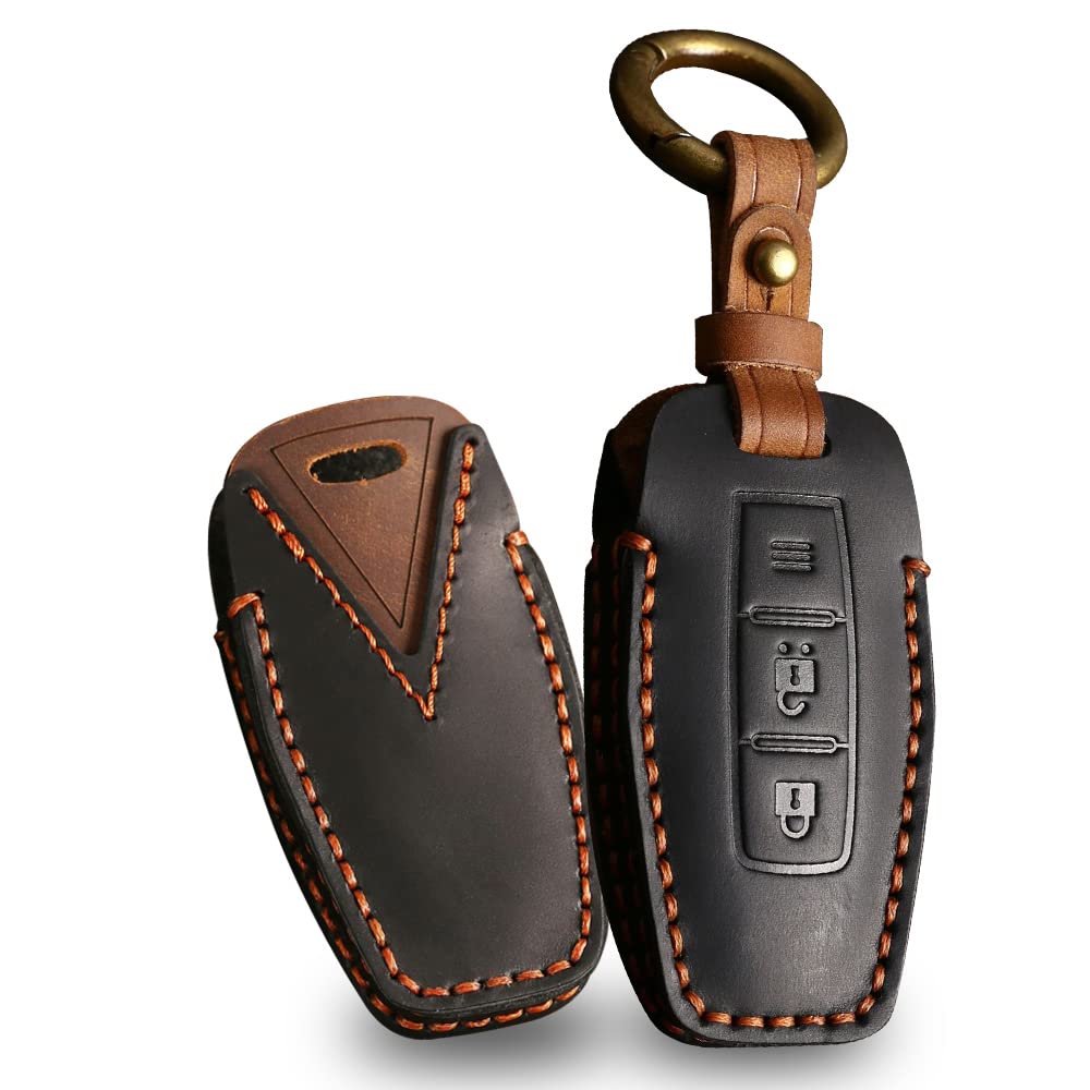 Ysbxitu 2 Buttons Keyless Remote Key Fob Cover with Keychain Fit for Mitsubishi Smart Key Shell Case Compatible with Mitsubishi Outlander 2021 2022