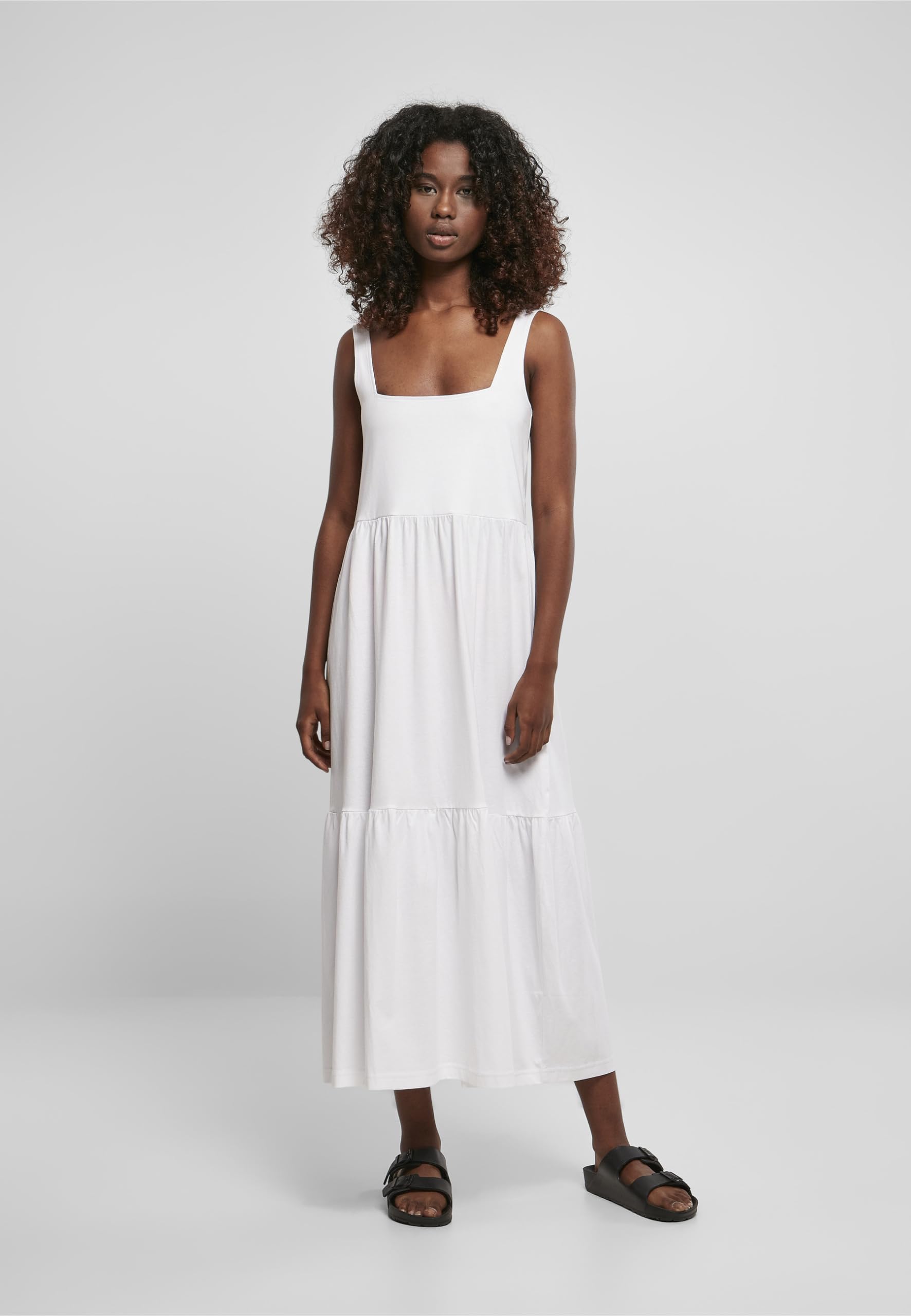 Urban Classics Ladies 7/8 Length Valance Summer Dress Vestido Mujer